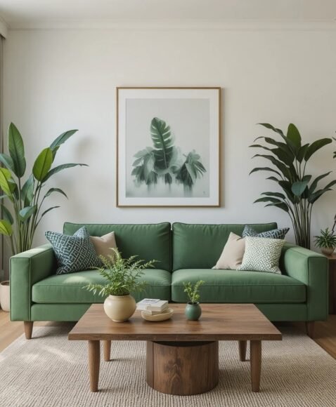 Add Plants for an Earthy, Lively Look