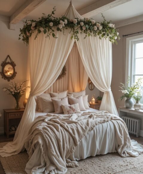 Dreamy Canopy Drapes for Softness