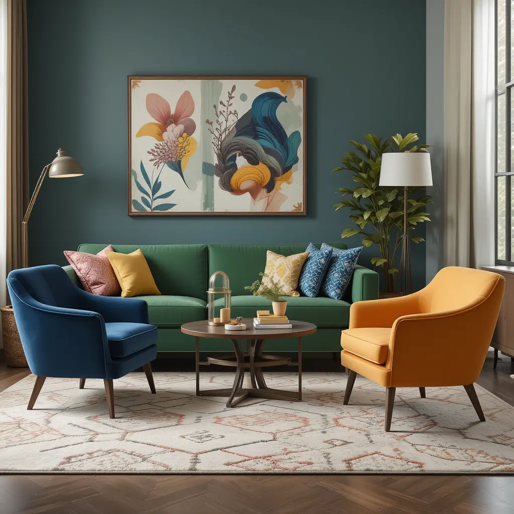 Experiment with Colorful Accent Chairs