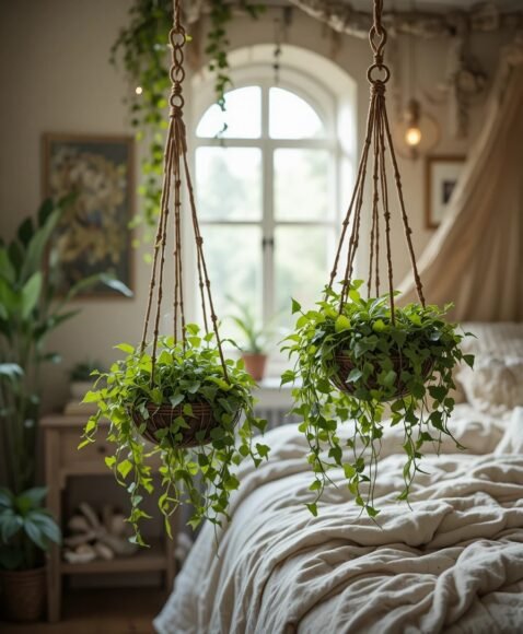 Hanging Plants for Earthy Balance