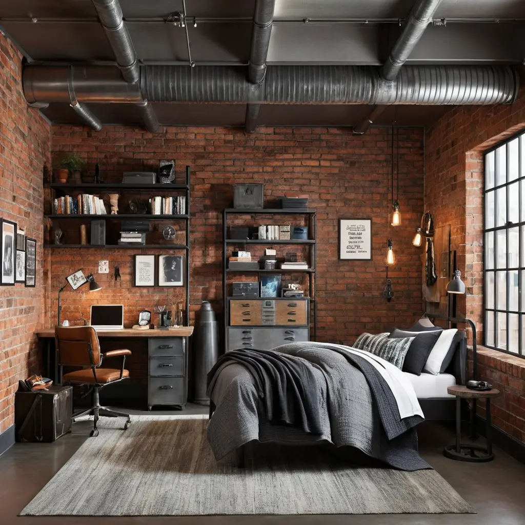 Industrial Loft-Inspired Room