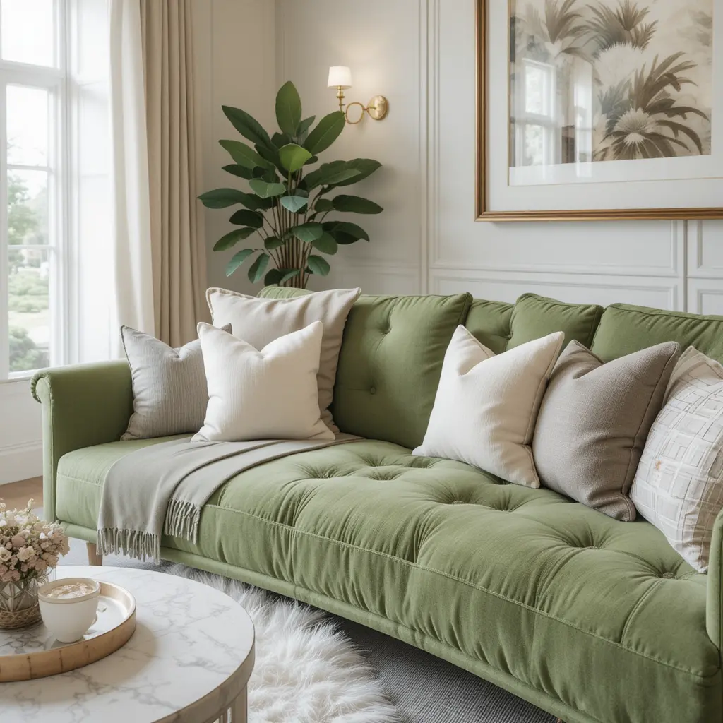 Layer with Neutral Throw Pillows