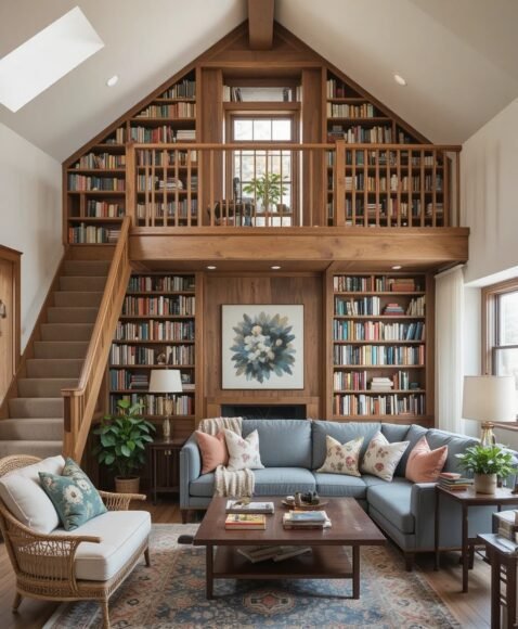 Loft-Style Library