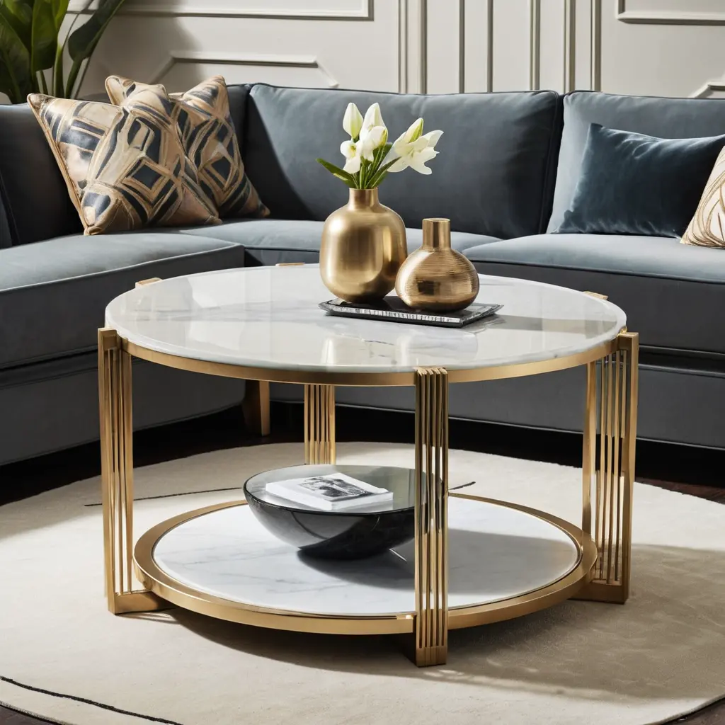 Marble and Glass Coffee Tables