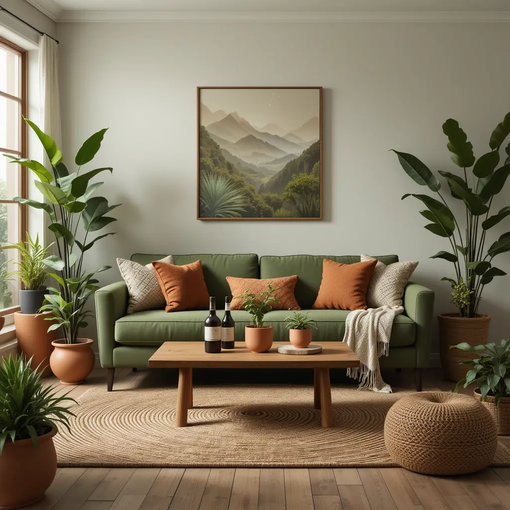 Mix in Earthy Tones for a Warm Look