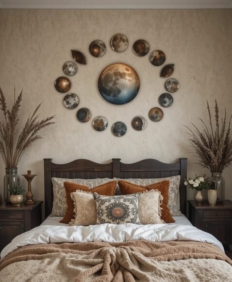 Moon Phase Wall Art for Cosmic Vibes