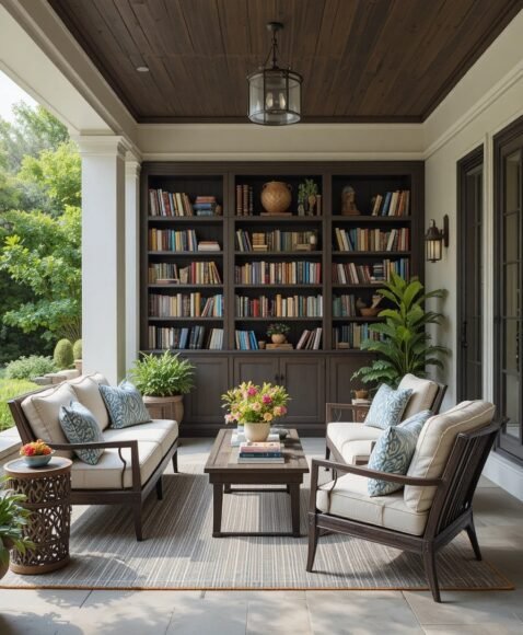 Outdoor Patio Library