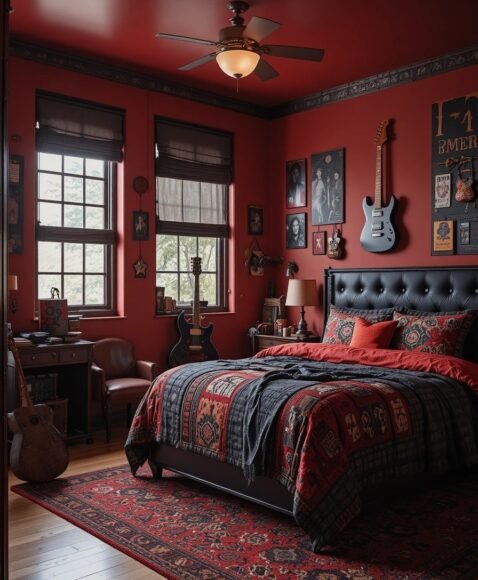 Rock ‘n’ Roll Teen Bedroom