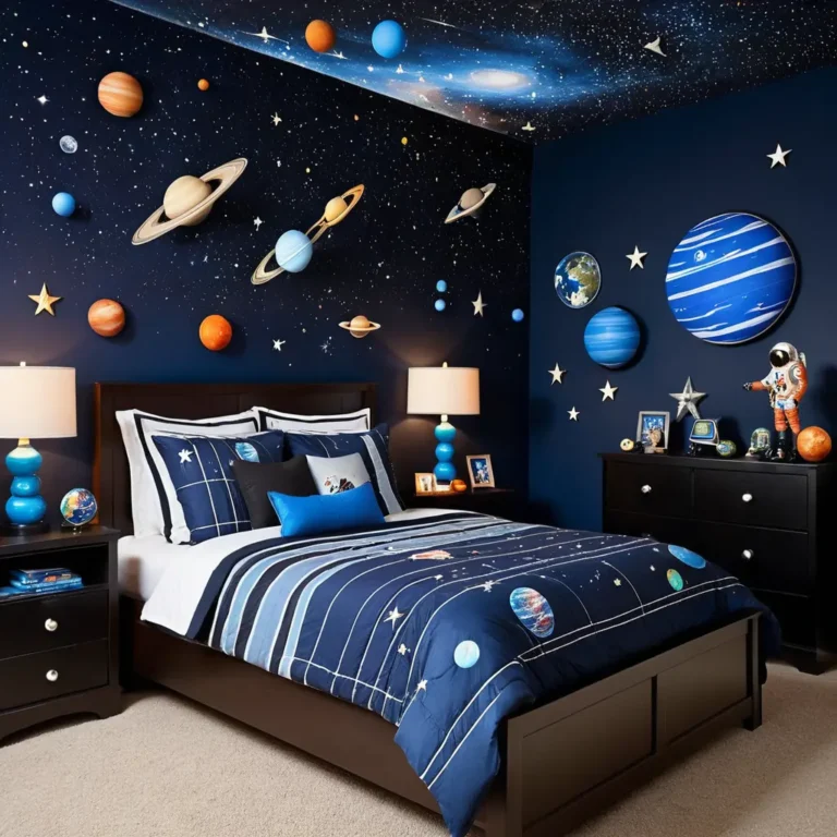 Space-Themed Bedroom
