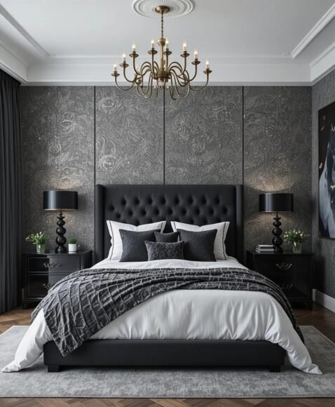 Textured Grey Wallpaper for a Luxe Touch