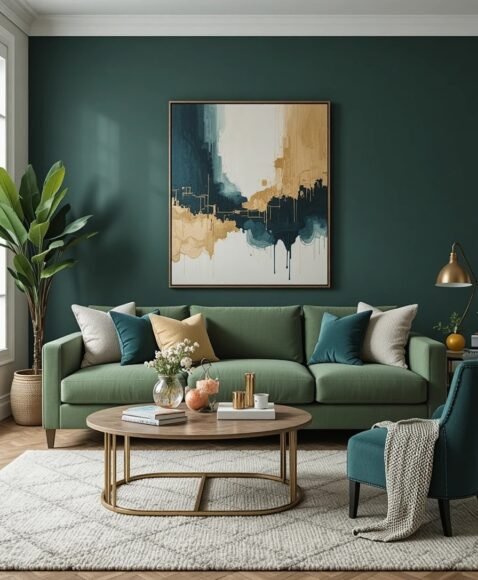 Use Abstract Art for a Bold Finish