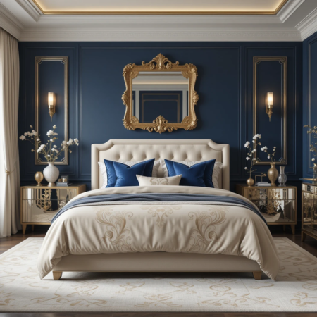 48 Blue and Cream Bedroom Ideas
