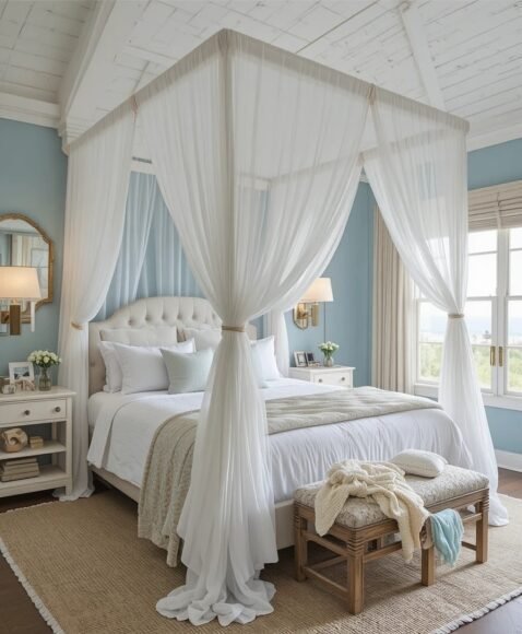 Beach-Inspired Bed Canopy