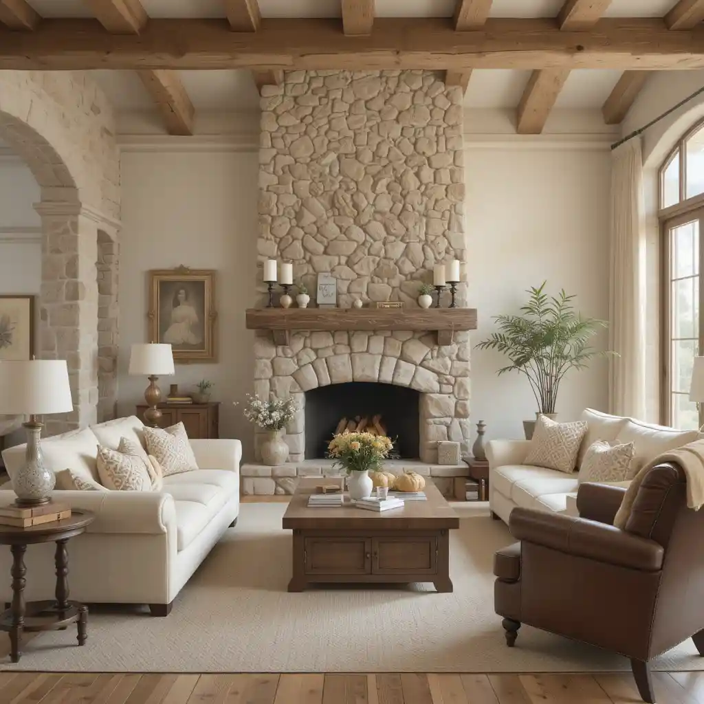 Beige and Cream in a Rustic Theme