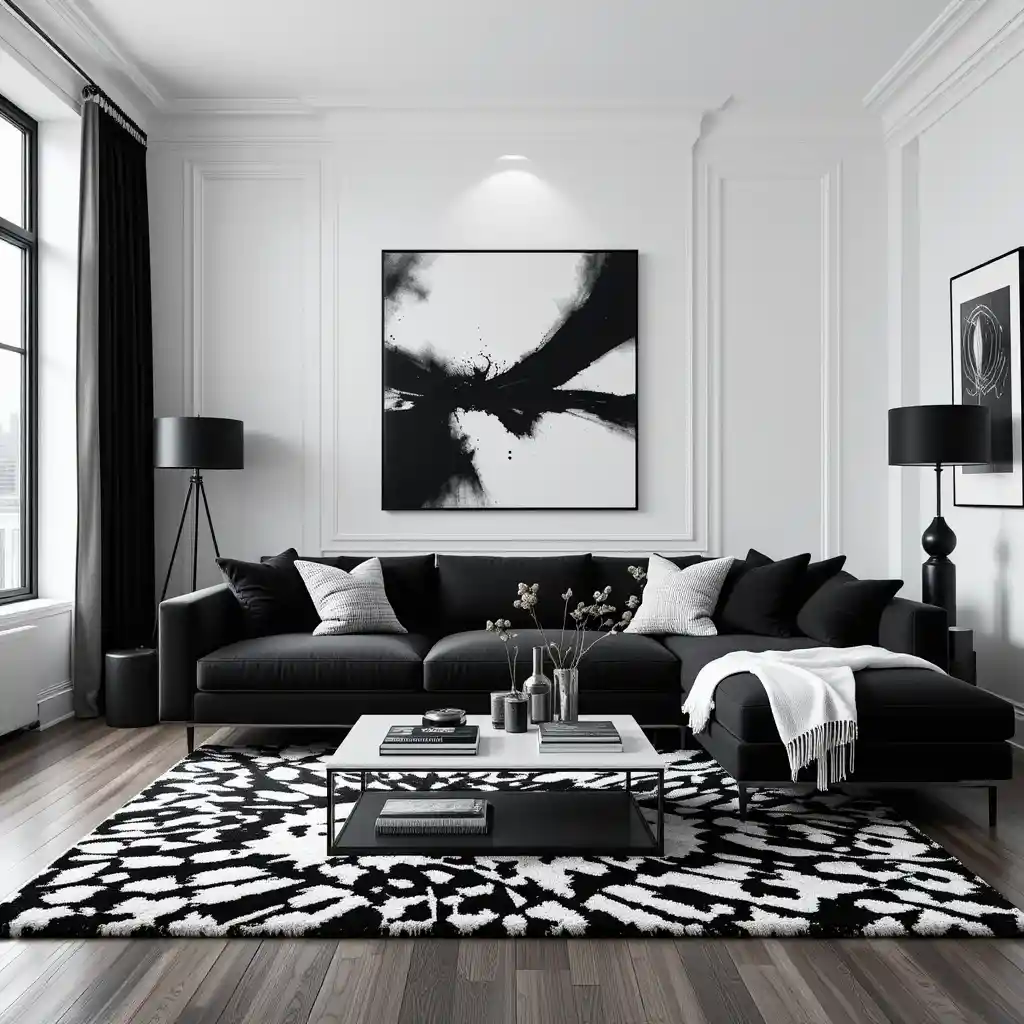 Bold Black and White Contrast