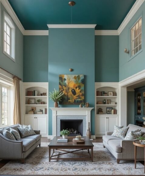 Bold Color Ceilings