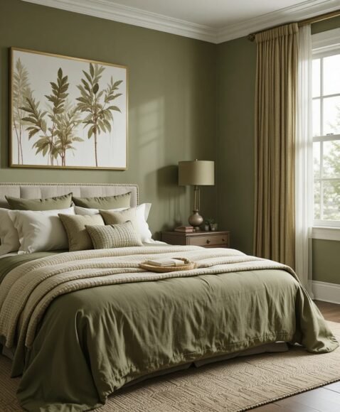 Botanical Olive-Themed Artwork