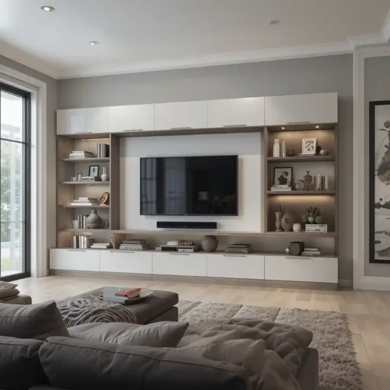 48 Elegant Living Room TV Wall Ideas