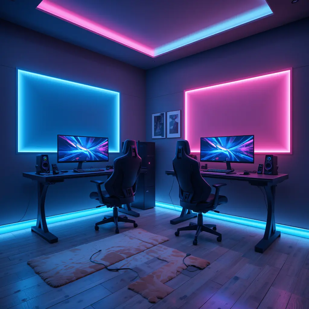 Dual Gaming Stations for Couples