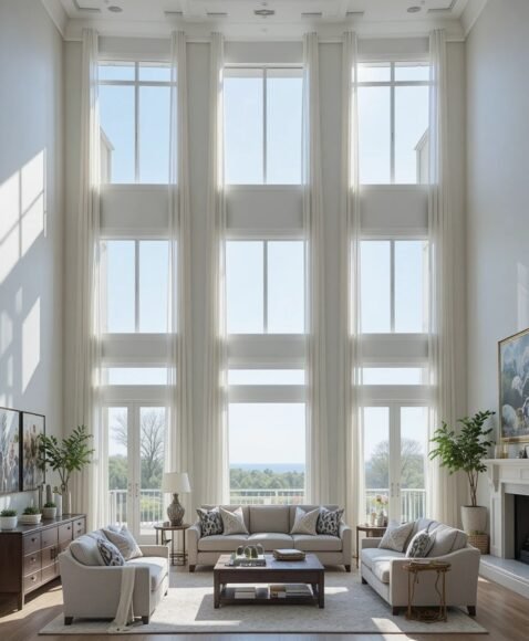 Floor-to-Ceiling Windows for Natural Light