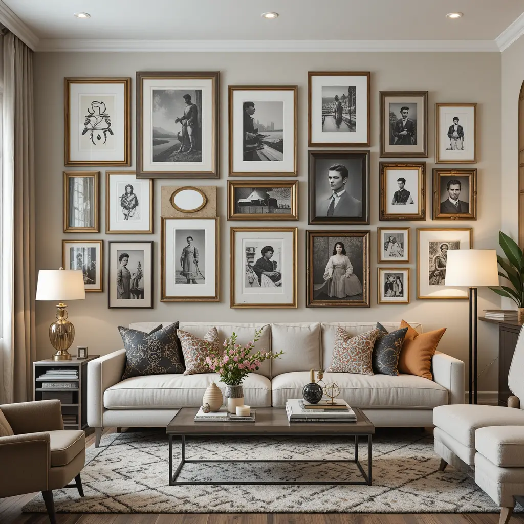 Gallery Wall with Artwork