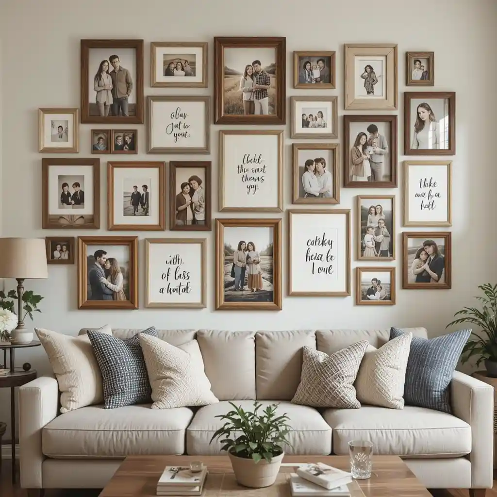 Gallery Wall with Family Photos