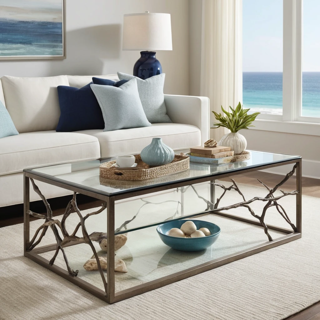 Glass Coffee Table for an Open and Breezy Look