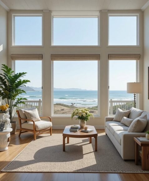 Large Windows with Ocean Views