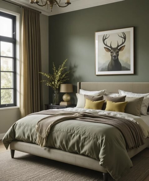 Layered Olive Green Shades