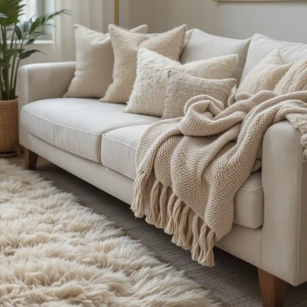 Layered Textures for a Cozy Feel