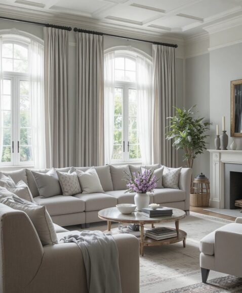 Light Grey Curtains for an Airy Look