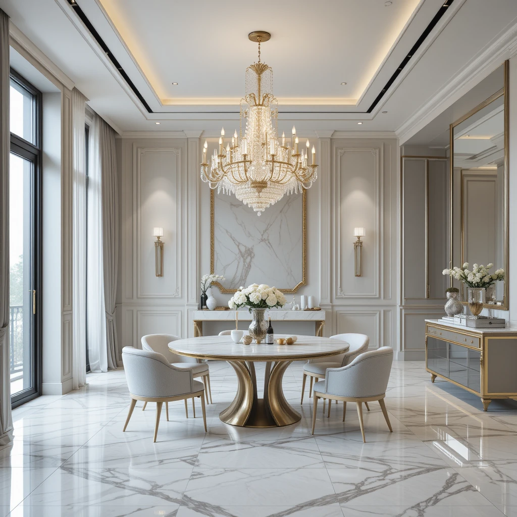 Luxury Modern Bedroom with Glass Accents