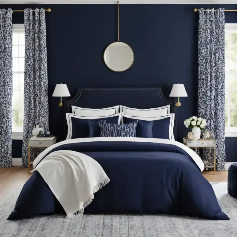 52 Chic Navy Blue Bedroom Ideas