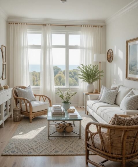 Natural Light with Sheer Curtains