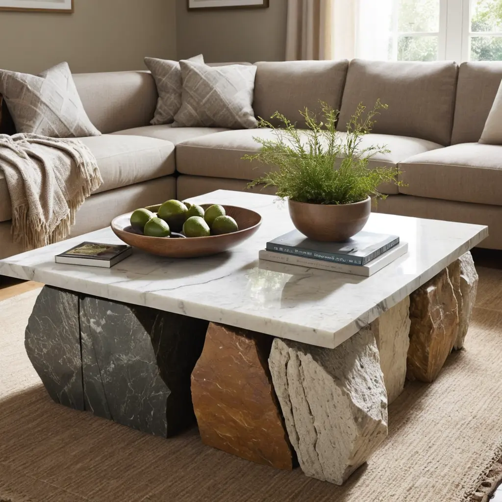 Natural Stone Coffee Table