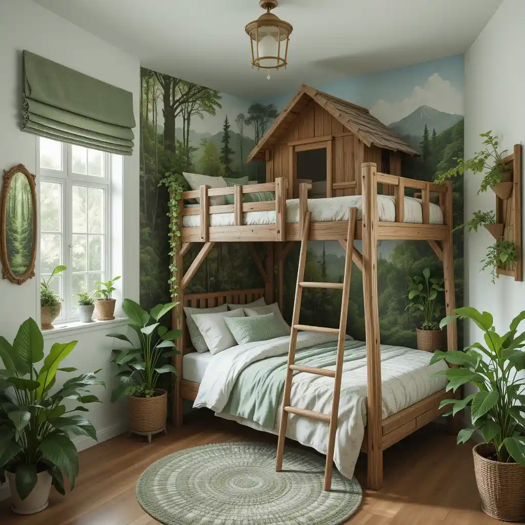 Nature-Inspired Room with Greenery