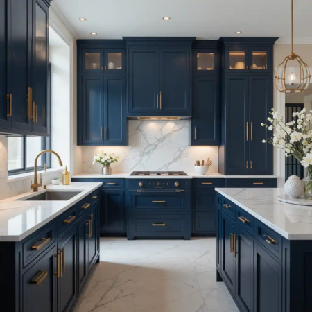 42 Navy Blue Kitchen Cabinet Ideas to Elevate Your Culinary Space