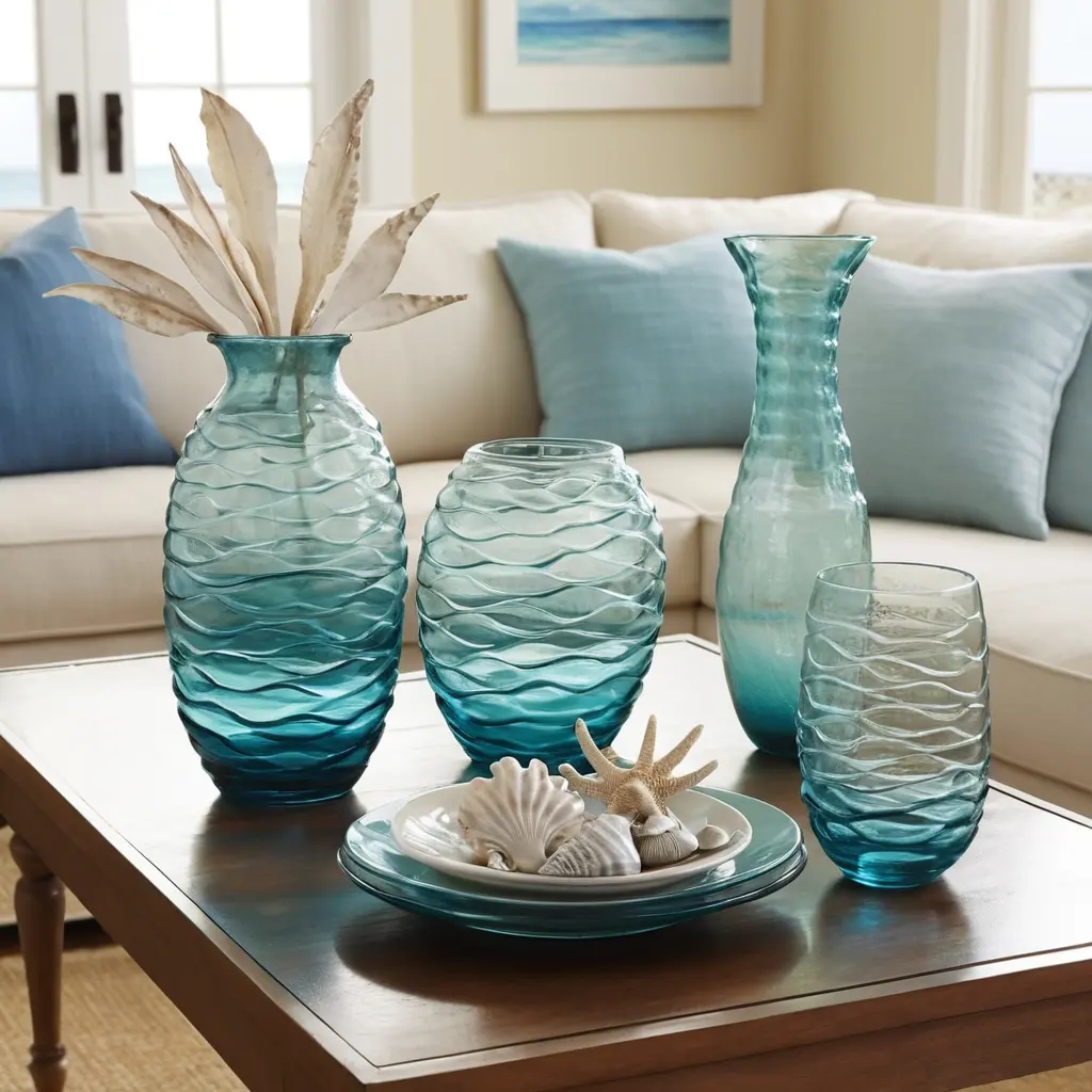 Ocean-Inspired Glassware and Tableware