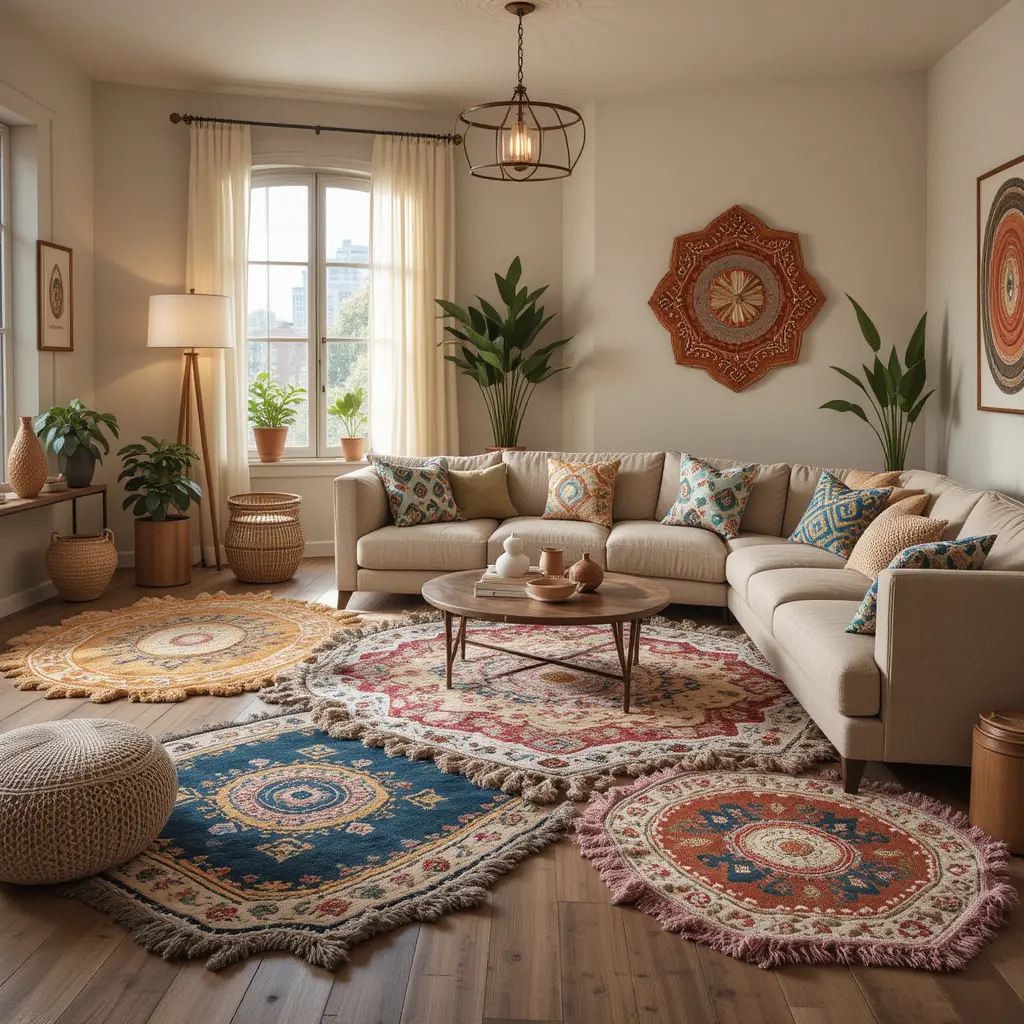 Quirky Boho Rugs with Unusual Shapes