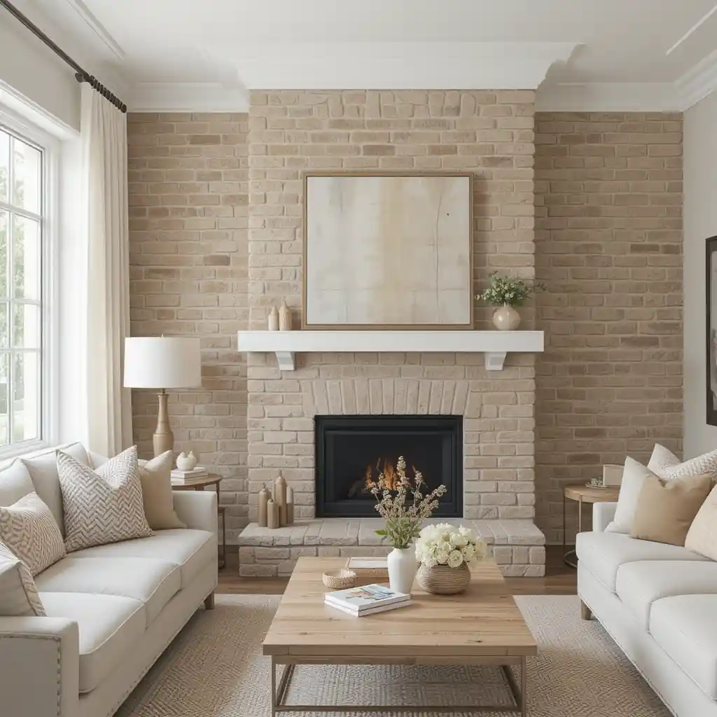 Rustic Beige Brick Walls