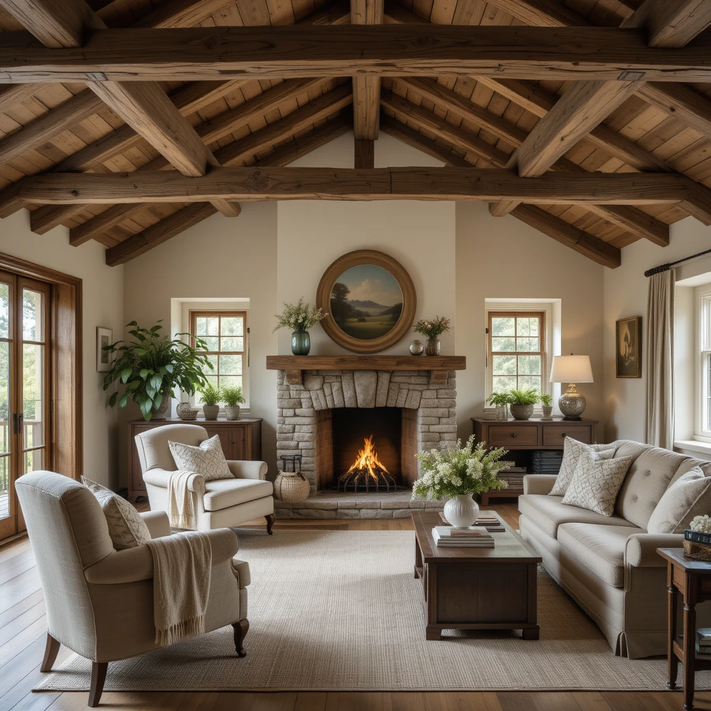 Rustic Wooden Beams on the Ceiling