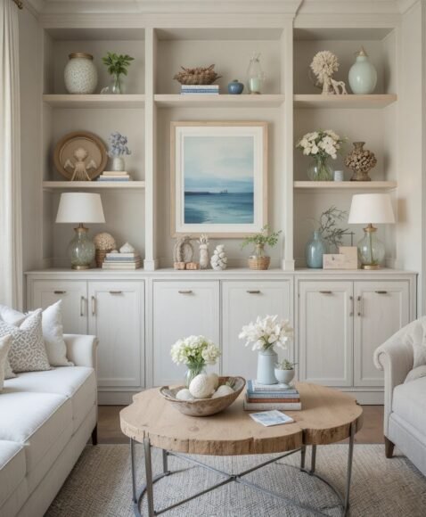 Sea Glass and Shell Decor