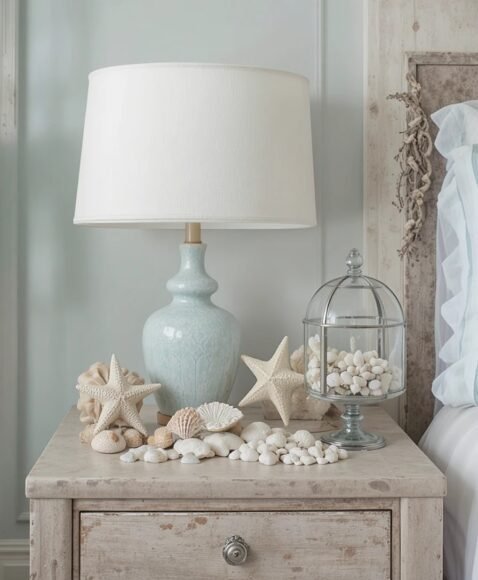 Seashell or Starfish Nightstand Decor