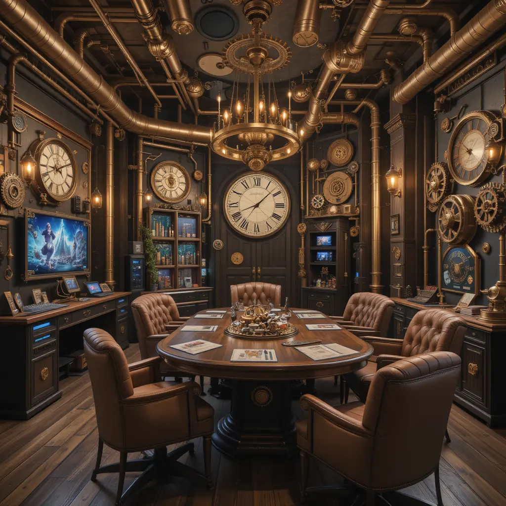 Steampunk Gaming Room