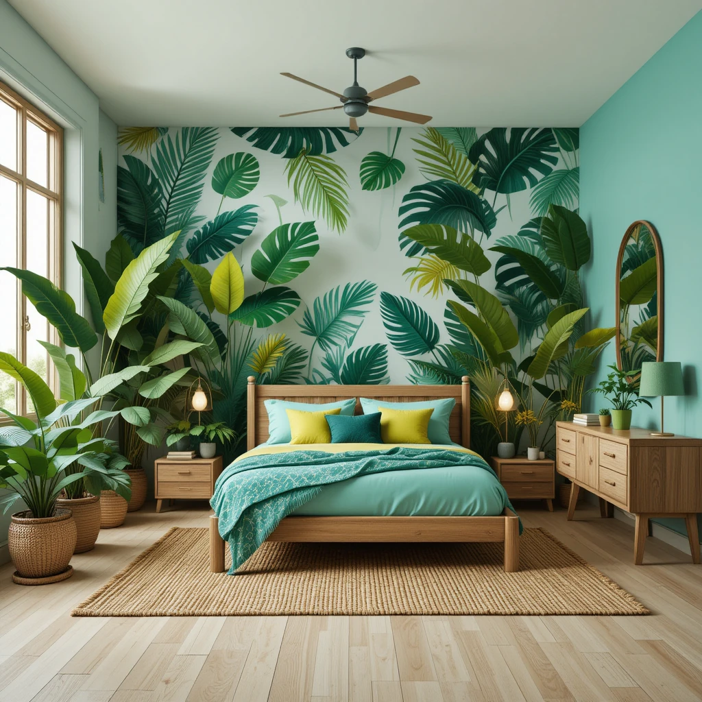 Tropical Paradise with Greenery