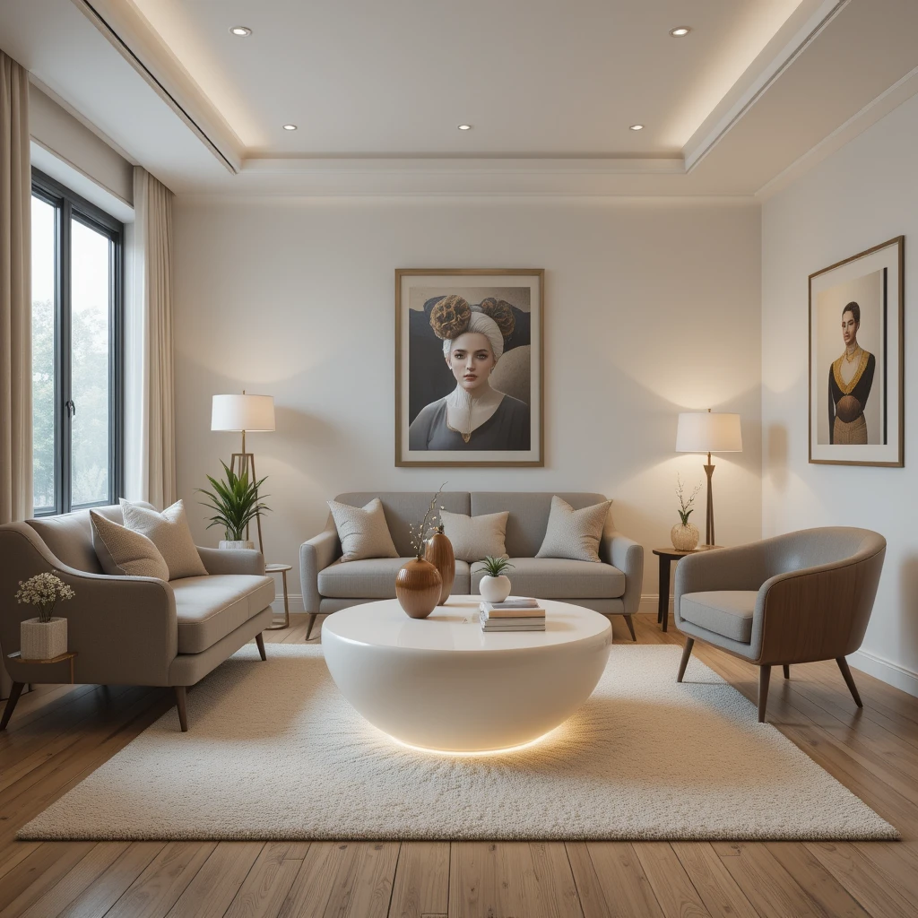 Use a Round Coffee Table