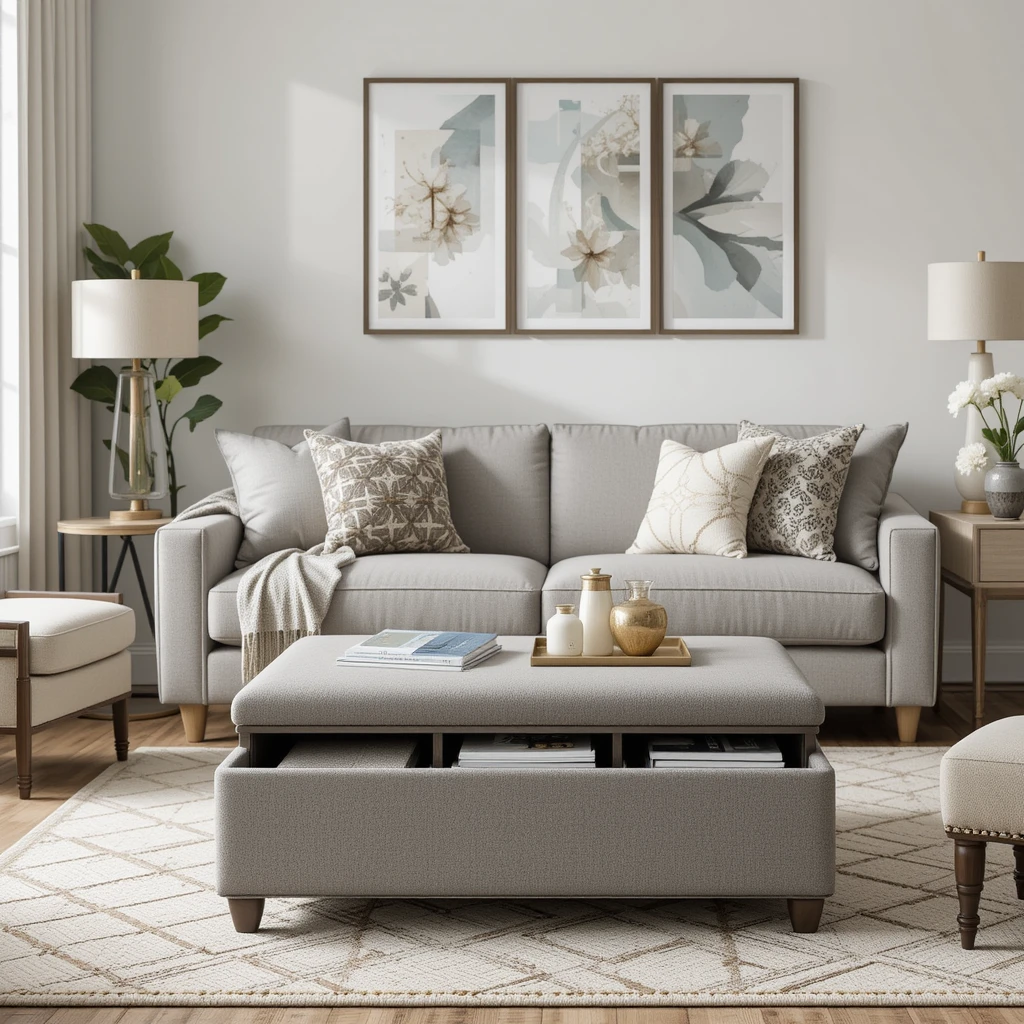 Use an Ottomans as Storage