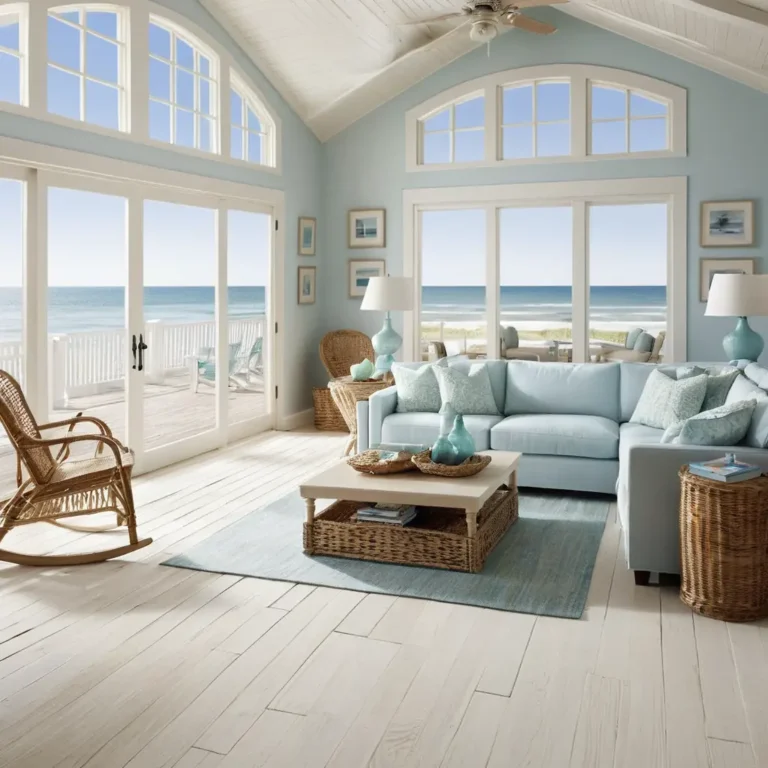 White-Washed Wood Floors for a Coastal Feel