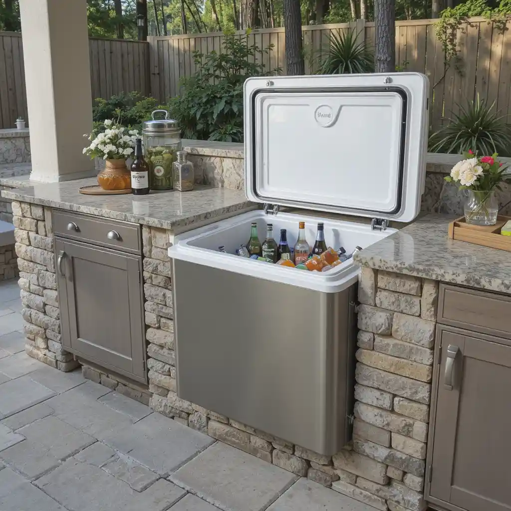 Built-In Ice Chest for Entertaining