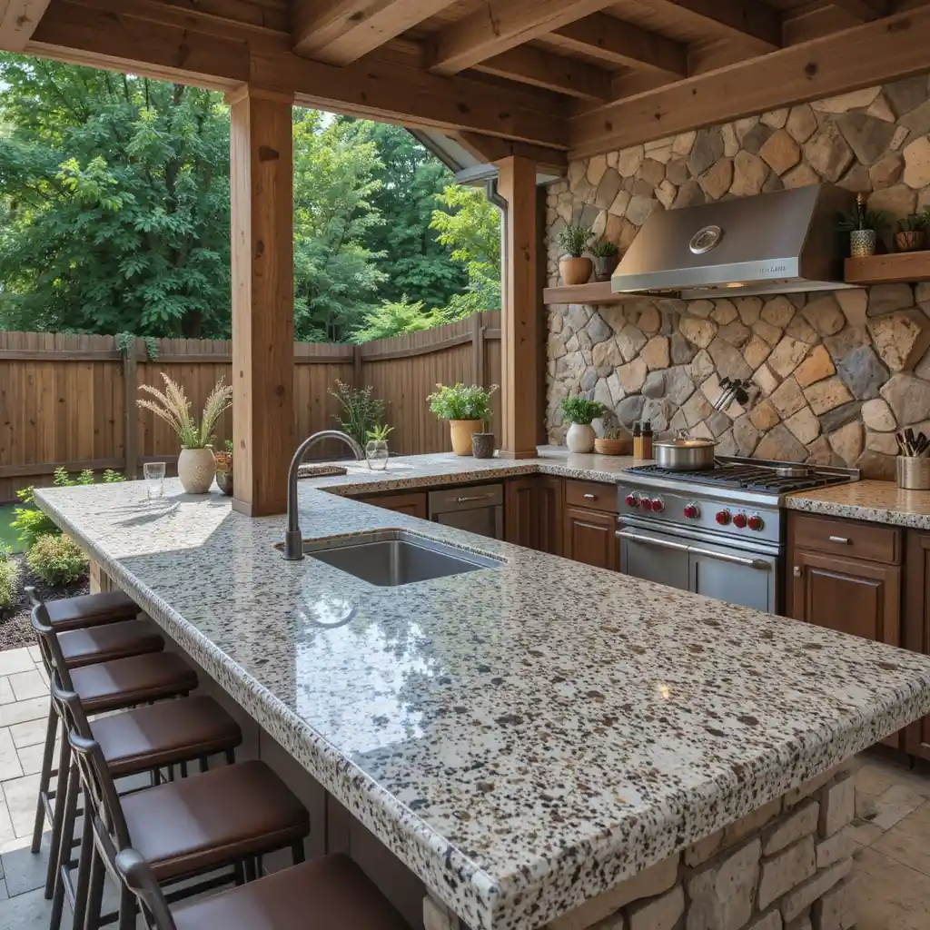 Exposed Aggregate Concrete for Rustic Appeal